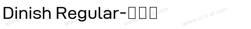 Dinish Regular字体转换